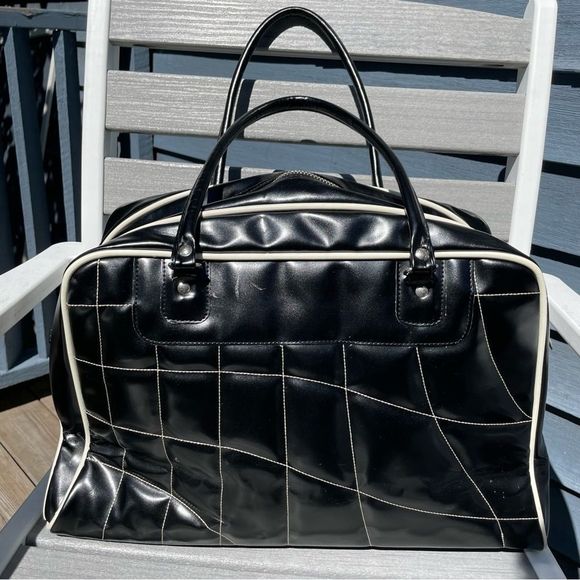 MTV Vintage black faux leather large purse - Picture 6 of 11